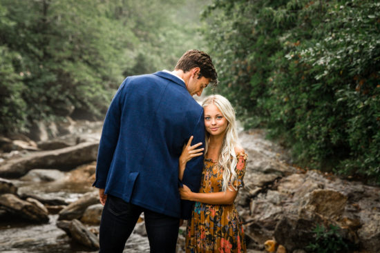 Romantic engagement session at Graveyard Fields