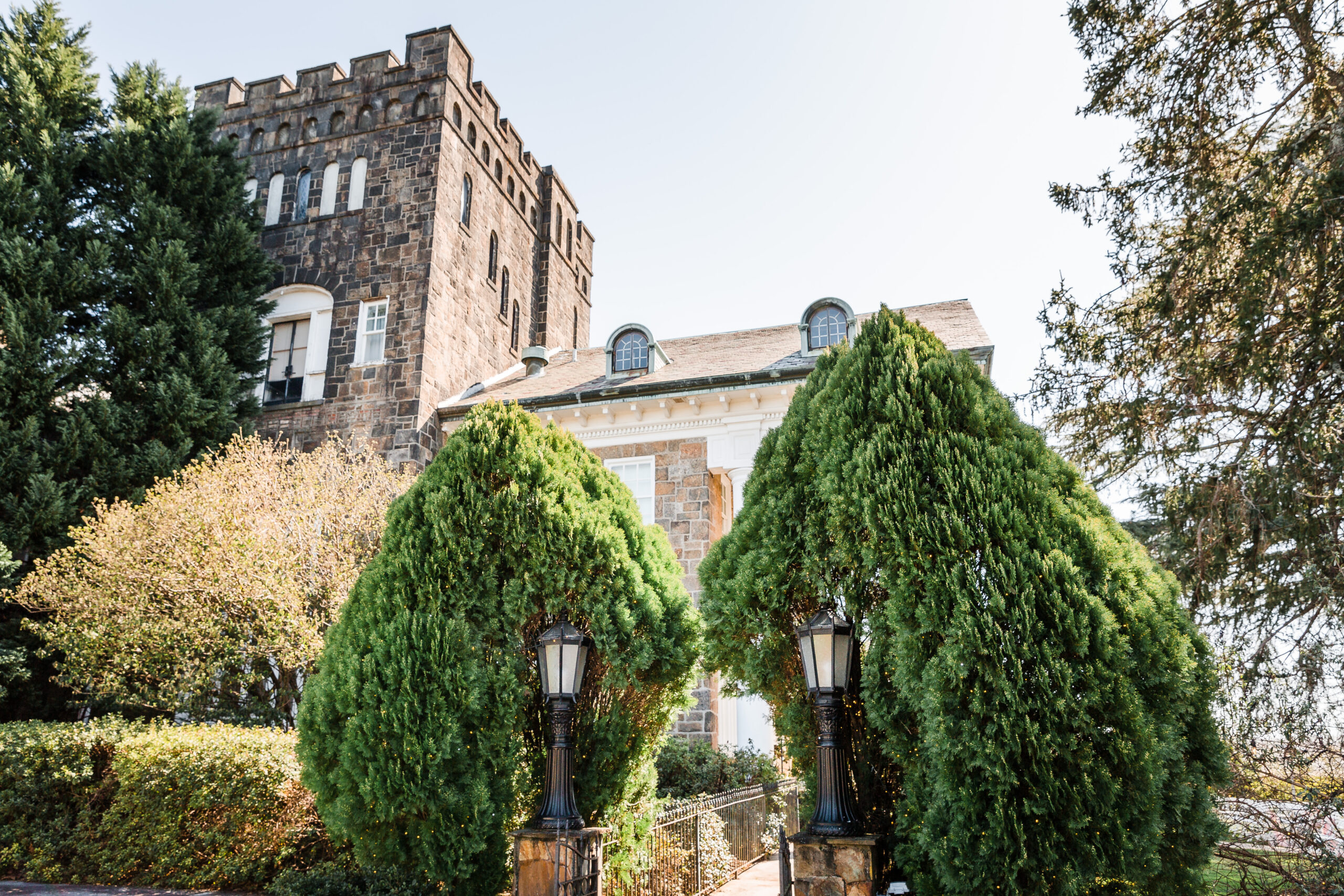 A view of the historic wedding venue, the Gassaway Mansion in Greenville, SC.